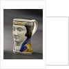 Earthenware mask mug by unknown