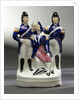 Staffordshire figure group representing the death of Nelson by unknown