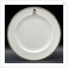 Plate used on HMY 'Victoria and Albert' (1899) by Royal Crown Derby Porcelain Co
