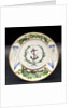 Saucer, part of a tea service that belonged to Vice-Admiral Horatio Nelson (1758-1805). by unknown