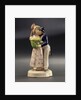 Earthenware figure group: a sailor, newly ashore, embraces his comely lass by unknown