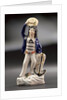 Earthenware figure group depicting a sailor and lass by unknown