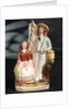 Earthenware figure group depicting a sailor and lass by unknown