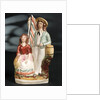 Earthenware figure group depicting a sailor and lass by unknown