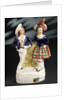 Earthenware figure group depicting a sailor and lass by Unknown