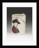 Mug with a portrait of Admiral Sir George Brydges Rodney (1719-1792) by unknown