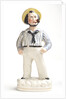 Earthenware figure of a sailor by unknown