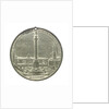 Commemorative medal depicting the Trafalgar Square Monument; reverse by E. Avern
