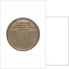 Commemorative medal depicting Duke of Wellington (1769-1852), Chancellor of Oxford University 1834; reverse by T. Webb