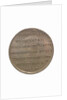 Portsmouth halfpenny token commemorating John Jervis, Earl St Vincent (1735-1823) and the battle of Cape St Vincent, 1797; reverse by T. Wyon