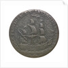 A Portsmouth halfpenny commemorating John Jervis, Earl St Vincent (1735-1823) and the battle of Cape St Vincent, 1797; reverse by J. Pitt