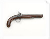 Percussion Back Action pistol by R. Weston
