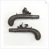 Flintlock pistols by T. Goldworthy