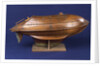 Full hull model, life-saving capsule, starboard broadside by R. F. Wells