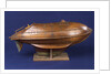 Full hull model, life-saving capsule, starboard broadside by R. F. Wells