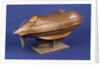 Full hull model, life-saving capsule, starboard stern quarter by R. F. Wells