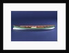 Full hull model of a gallery (circa 1880) by unknown