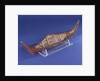 Ethnographic boat model by Nancy Shanawdithit
