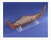 Ethnographic boat model by Nancy Shanawdithit