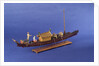 Burmese ceremonial barge, starboard stern quarter by unknown