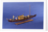 Burmese ceremonial barge, starboard stern quarter by unknown