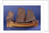 Full hull model, sailing lifeboat, starboard broadside by unknown