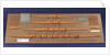 Full hull model, 8 oared racing vessel, port broadside by unknown