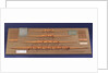 Full hull model, 8 oared racing vessel, port broadside by unknown