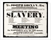 Letterpress poster advertising a meeting for the Abolition of Colonial Slavery by Hurst of Wakefield
