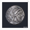 Denarius depicting head of Numa Pompilius by unknown