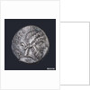 Denarius depicting head of Numa Pompilius by unknown
