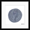 Classical coin depicting Emperor Hadrian and a Roman galley by unknown