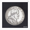 Scudo depicting Pope Innocent XII and the harbour of Anzio by G. Hamerani