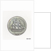 British naval halfpenny token by unknown