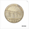 Commemorative medal depicting Lancaster castle and bridge by unknown