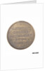 Commemorative medal by unknown