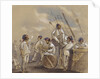 A group of gunners at rest by Edward Hovell Thurlow