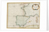 Chart of western Europe showing Paris meridian as the Prime by Jacques Nicolas Bellin
