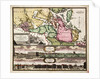 Chart of the Baltic Sea with views of Stockholm by J.B. Homann