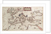 Chart of Mediterranean, Black and Caspian Seas, 16th century by Paulo Forlani