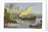 HMS 'London' chasing a slaving dhow near Zanzibar by Robert O'Donelan Ross-Lewin