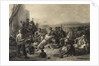 'Scene on the Coast of Africa': slaves and slave masters await transport abroad. by C. E. Wagstaff