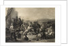'Scene on the Coast of Africa': slaves and slave masters await transport abroad. by C. E. Wagstaff