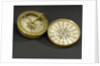 Compass dial, with lid by unknown