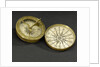 Compass dial, with lid by unknown