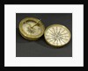 Compass dial, with lid by unknown