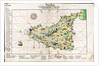Chart of Sicily, 1554 by Battista Agnese