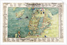 Map of Scandinavia, 1554 by Battista Agnese