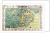 Map of Scandinavia, 1554 by Battista Agnese