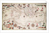 Chart of the Mediterranean circa 1640 by Joan Oliva